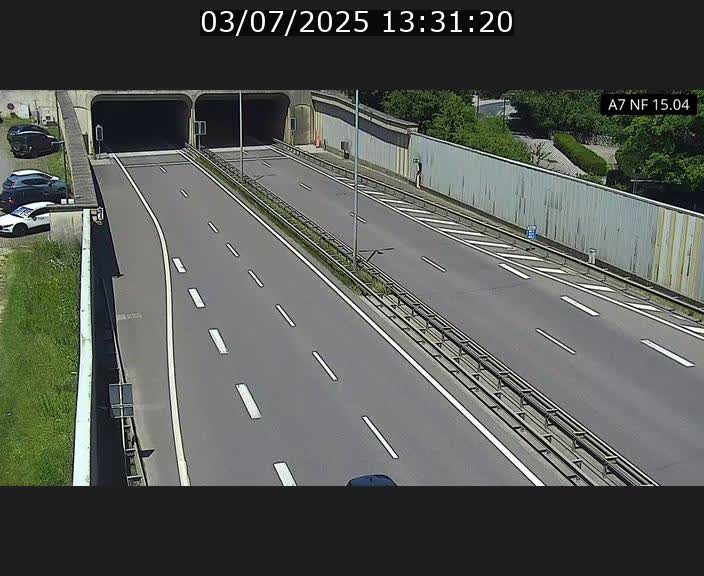 Caméra trafic Luxembourg - A7, Tunnel Mersch, entrée sud, direction Ettelbruck