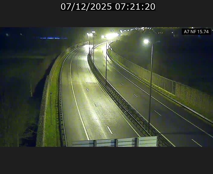 Caméra trafic Luxembourg - A7, Tunnel Mersch, entrée nord, direction Lorentzweiler