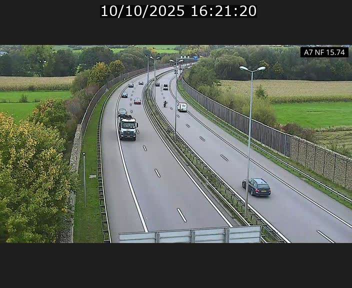 Caméra trafic Luxembourg - A7, Tunnel Mersch, entrée nord, direction Lorentzweiler