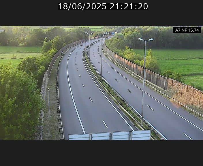 Caméra trafic Luxembourg - A7, Tunnel Mersch, entrée nord, direction Lorentzweiler