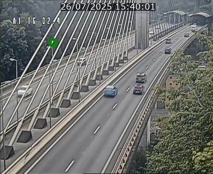 Traffic live webcam Luxembourg Sandweiler - A1 direction Luxembourg-ville - BK 2.4