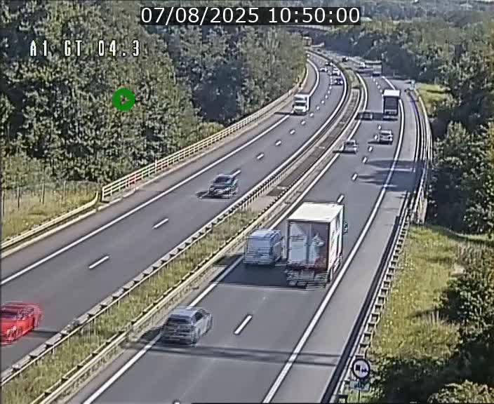 Traffic live webcam Luxembourg Itzig - A1 direction Sandweiler - BK 4.3