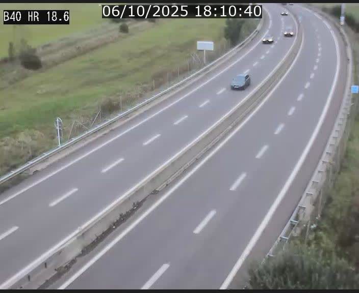 Webcam sur la route de liaison entre Micheville et Esch-Belval à la frontière entre le Luxembourg et la France. Vue orientée vers la Lorraine.