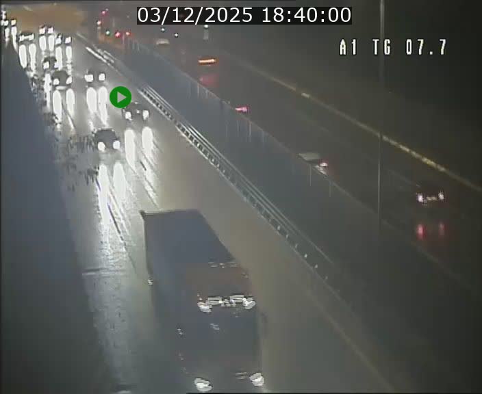 Traffic live webcam Luxembourg Kirchberg - A1 direction Luxembourg-ville - BK 7.7