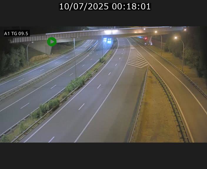 Traffic live webcam Luxembourg Jonction Grünewald - A1 direction Luxembourg-ville - BK 9.5