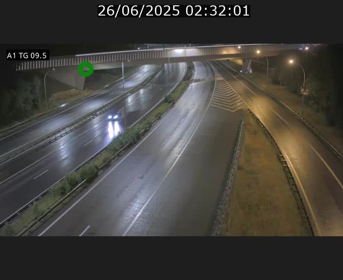 Traffic live webcam Luxembourg Jonction Grünewald - A1 direction Luxembourg-ville - BK 9.5