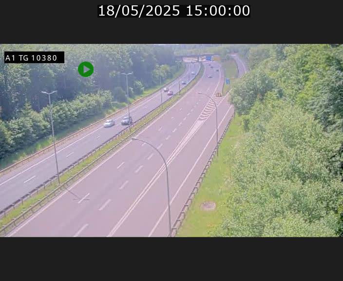 Traffic live webcam Luxembourg Senningerberg - A1 direction Luxembourg Kirchberg - BK 10.3