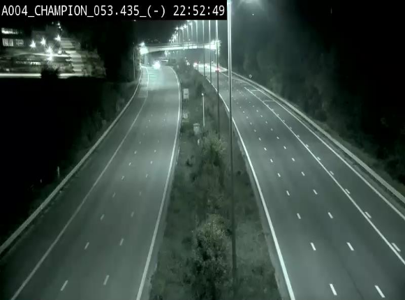 Webcam E411 à Champion, à proximité de Namur. Vue orientée vers Bruxelles