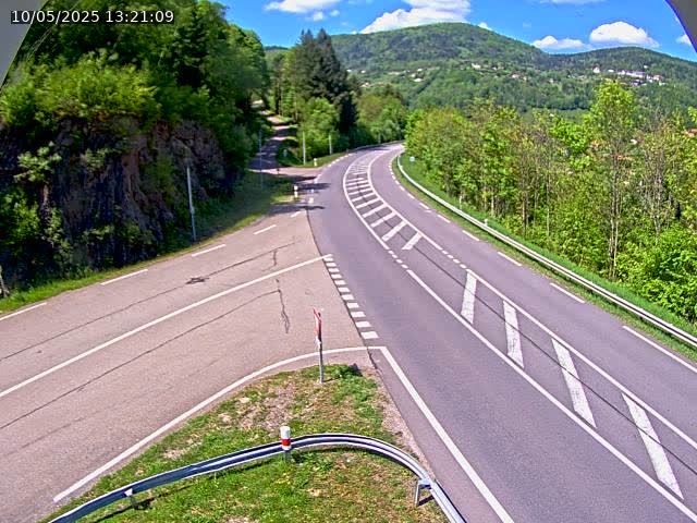 Caméra autoroute France - N66, col du Bussang direction Remiremont