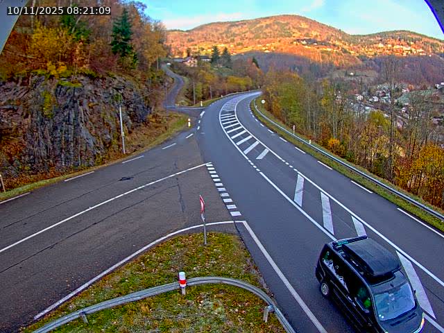 Caméra autoroute France - N66, col du Bussang direction Remiremont