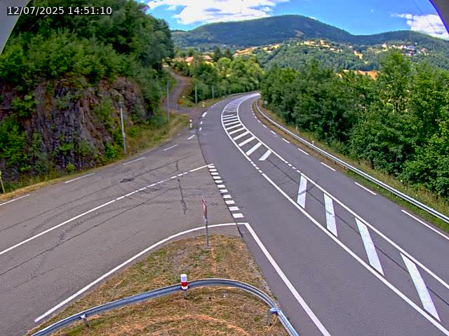 Caméra autoroute France - N66, col du Bussang direction Remiremont