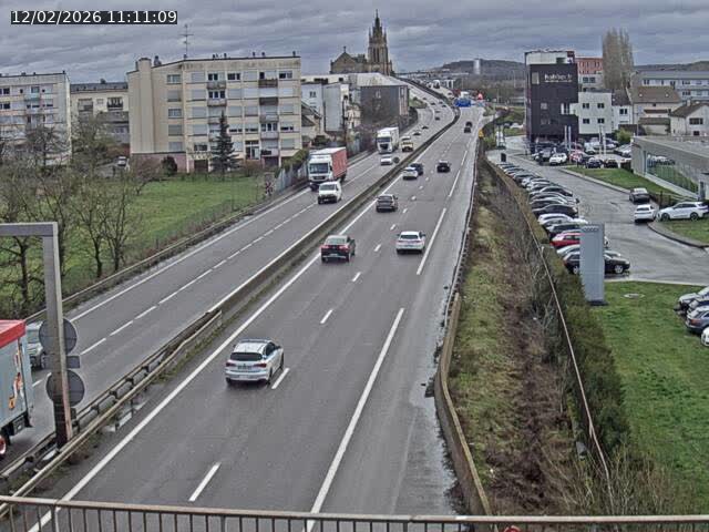 Caméra autoroute France - A31, Thionville direction Metz