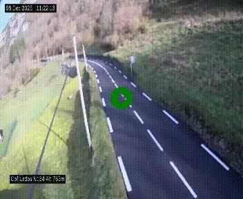 Webcam dans les Pyrénées Atlantique au niveau du col d'Urdos et du fort du Pourtalet sur la N134, en direction du Col et du tunnel du Somport, à 765 mètres d'altitude