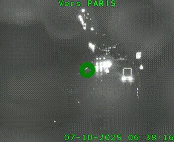 Caméra routière sur l'autoroute A20 à Bessines-sur-Gartempe. Vue orientée vers Paris