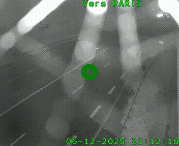 Caméra routière sur l'autoroute A20 à Saint-Hilaire-Bonneval, au sud de Limoges. Vue orientée vers Paris