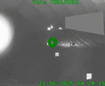 Caméra routière sur l'autoroute A20 à Noailles, en périphérie de Brive-la-Gaillarde. Vue orientée vers Toulouse