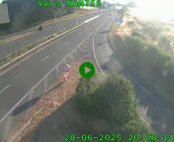Webcam N147 au nord de Poitiers et à la jonction avec la A10