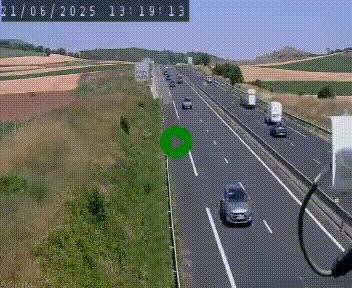 Caméra autoroute A75 à hauteur de Le Crest, en direction de Montpellier