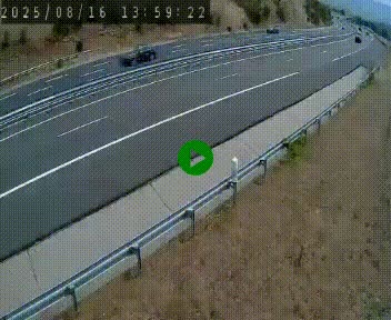 Caméra autoroutière France - A75, Engayresque, entre Millau et Séverac-le-Chateau, en direction de Montpellier