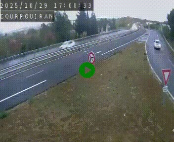 Caméra routière France - N109, Courpouiran - La plaine, en direction de Clermont l'Hérault, à la sortie de Montpellier
