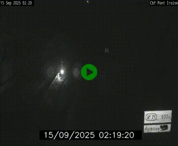 Webcam sur la N165 après le Pont de l'Iroise, à l'entrée de Brest