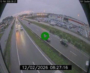 Webcam sur la N165 à hauteur de Caudan, dans le Morbihan.