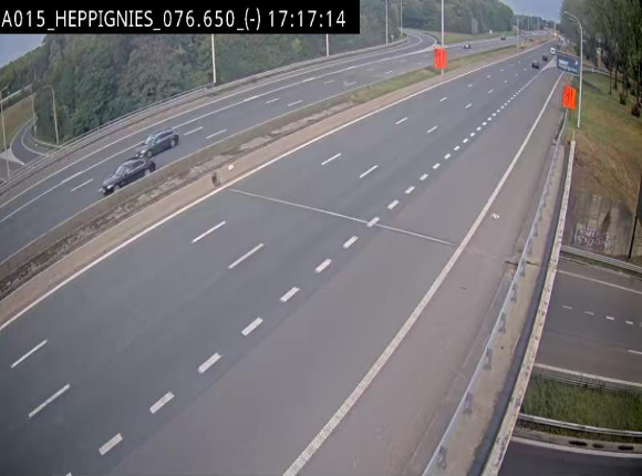 Webcam autoroute Belgique - Heppignies - E42 direction Namur - BK 76.4