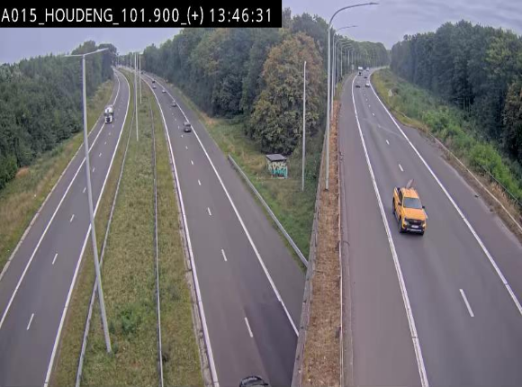 Webcam autoroute Belgique - Houdeng-Goegnies - Jonction E19/E42 direction Tournai/Mons - BK 101.85