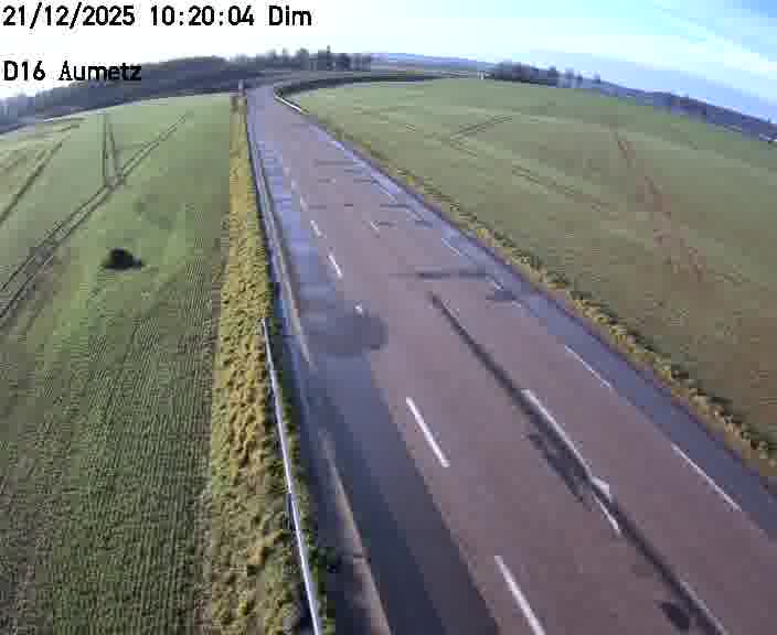 Webcam sur la D16 à Aumetz. Vue orientée vers A30
