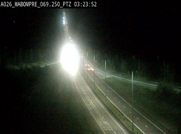 Webcam E25 (A26) à Mabompré. Vue orientée vers Liège