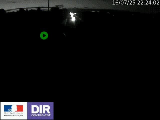Webcam sur le contournement de Valence, sur la Nationale 7, à la jonction avec la N532, caméra orientée vers Grenoble