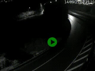 Caméra autoroute à la jonction entre l'A7 et la D301 (Boulevard urbain Sud de Lyon) à Feyzin, au sud de Lyon. Vue orientée vers Mions