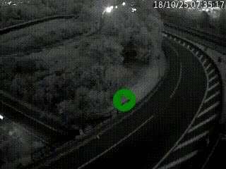 Caméra autoroute à la jonction entre l'A7 et la D301 (Boulevard urbain Sud de Lyon) à Feyzin, au sud de Lyon. Vue orientée vers Mions