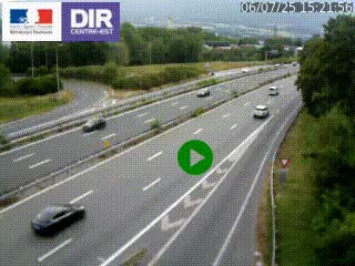 Webcam sur la Nationale 201 à hauteur de la sortie Chambéry-Nord, avant à la jonction entre l'A41 et l'A43, en direction de Lyon