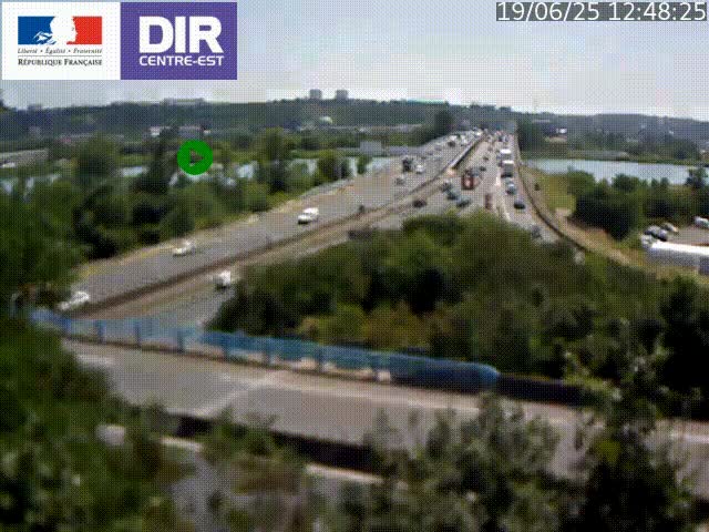 Webcam autoroute sur A450 à Pierre-Bénite en direction de Lyon et de l'autoroute A7