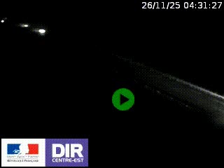 Webcam au niveau du col de Bois Clair à hauteur de Cluny sur la N79. Vue orientée vers Mâcon