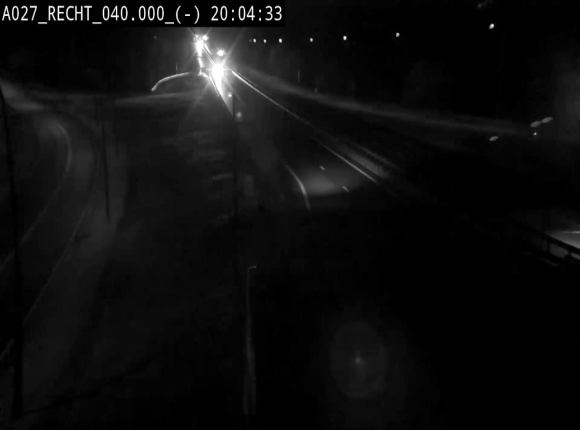 Webcam A27/E42 à hauteur de la sortie 13 Recht à proximité de Malmedy. Vue orientée vers Malmedy et Liège
