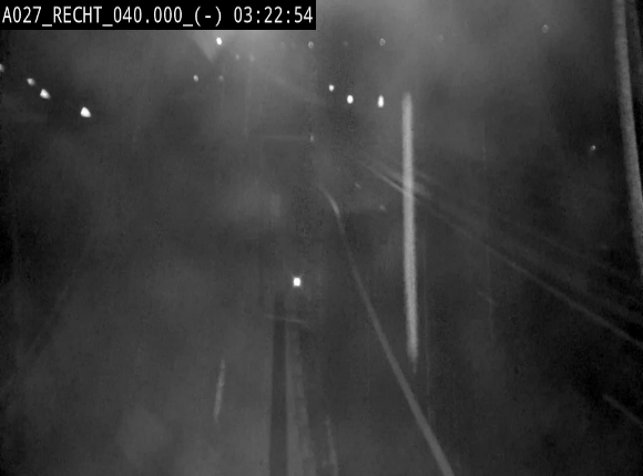 Webcam A27/E42 à hauteur de la sortie 13 Recht à proximité de Malmedy. Vue orientée vers Malmedy et Liège