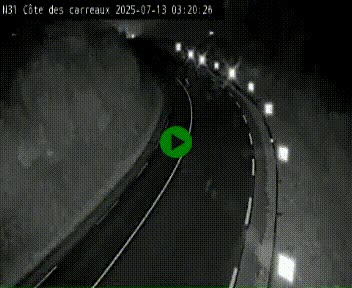 Webcam en haut de la Côte des Carreaux sur la N31 à Avesnes-en-Bray. Vue orientée vers Rouen