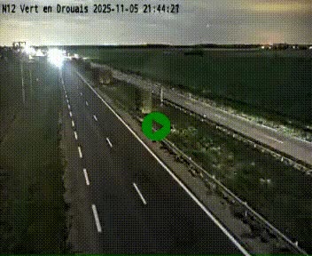 Webcam à hauteur de Vert-en-Drouais sur la N12, en périphérie de Dreux. Vue orientée vers Alençon