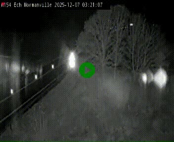 Webcam à hauteur du Leclerc Normanville sur la N154. Vue orientée vers Rouen