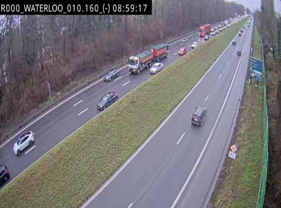 Webcam autoroute Belgique - Waterloo - R0 (ring de Bruxelles) - BK 12.3
