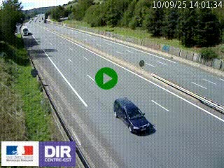 Webcam routière à Saint-Etienne-Terrenoire sur la RN88 avant la jonction entre l'A72 et le Boulevard Périphérique de Saint-Etienne