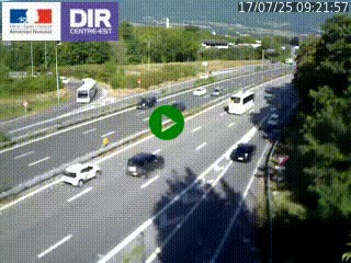 Caméra routière à hauteur de la sortie 15 Chambéry-centre au PK 4,103 en direction d'Albertville