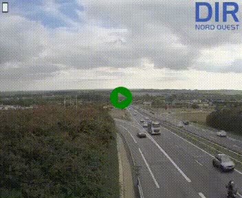 Webcam au début de l'A84 sur le périphérique Ouest de Caen (N814) à hauteur de la sortie 9, Porte de Bretagne
