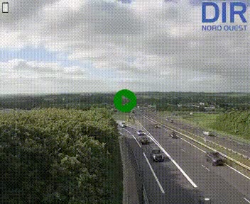 Webcam au début de l'A84 sur le périphérique Ouest de Caen (N814) à hauteur de la sortie 9, Porte de Bretagne