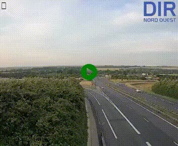 Webcam au début de l'A84 sur le périphérique Ouest de Caen (N814) à hauteur de la sortie 9, Porte de Bretagne