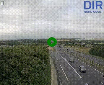 Webcam au début de l'A84 sur le périphérique Ouest de Caen (N814) à hauteur de la sortie 9, Porte de Bretagne