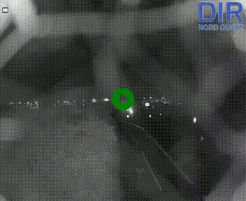 Webcam au début de l'A84 sur le périphérique Ouest de Caen (N814) à hauteur de la sortie 9, Porte de Bretagne
