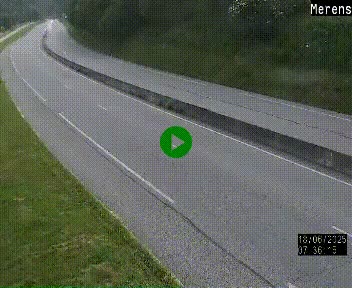 Webcam Ax-les-Thermes sur N20, en direction d'Andorre